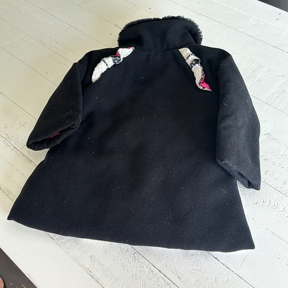 Penelope Mac 12 month pink, black white plaid, Rose, gold buttons jacket - Picture 8 of 9